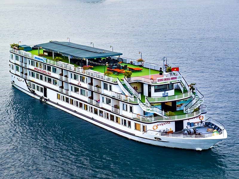 Crown Legend Cruise - Experience Authentic Vietnam - 2 Days 1 Night - Halong Bay