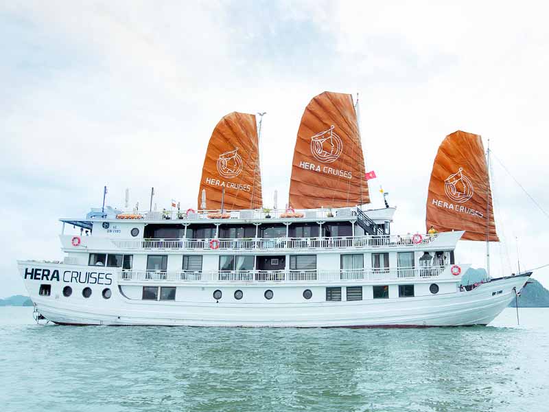 Hera Grand Luxury Cruise - Experience Unmatched Comfort - 2 Days 1 Night - Halong Bay