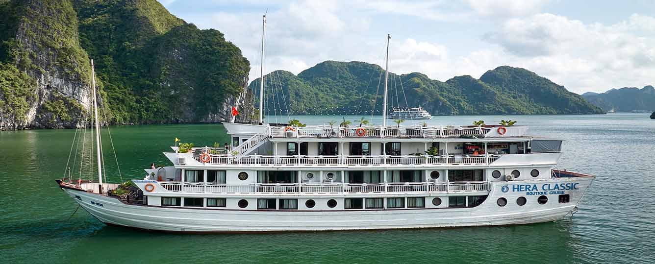 Hera Classic Boutique Cruise - Indulge in 4-Star Luxury - 2 Days 1 Night - Halong Bay